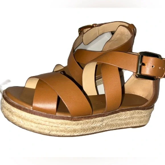 Michael Kors Darby Brown Espadrille Sandals - Picture 5 of 5